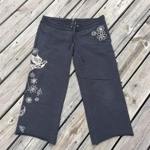 Cropped embroidered sweat pants from Lucky Brand